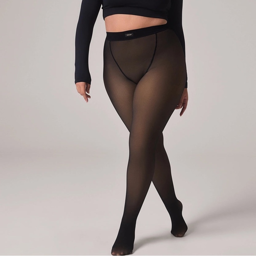 Noosh Black Sheer Illusion Tights XS/S
